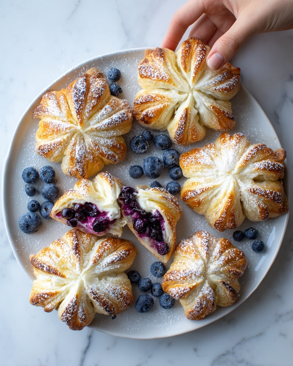 Air Fryer Blueberry Cheesecake Wontons Recipe - Recipe Image