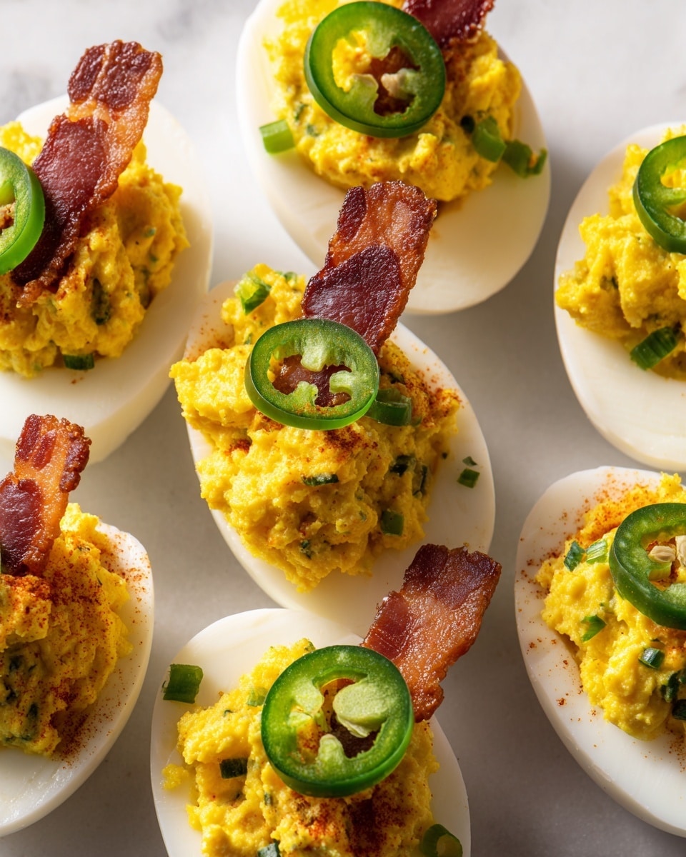 Jalapeño Popper Deviled Eggs Recipe - Recipe Image