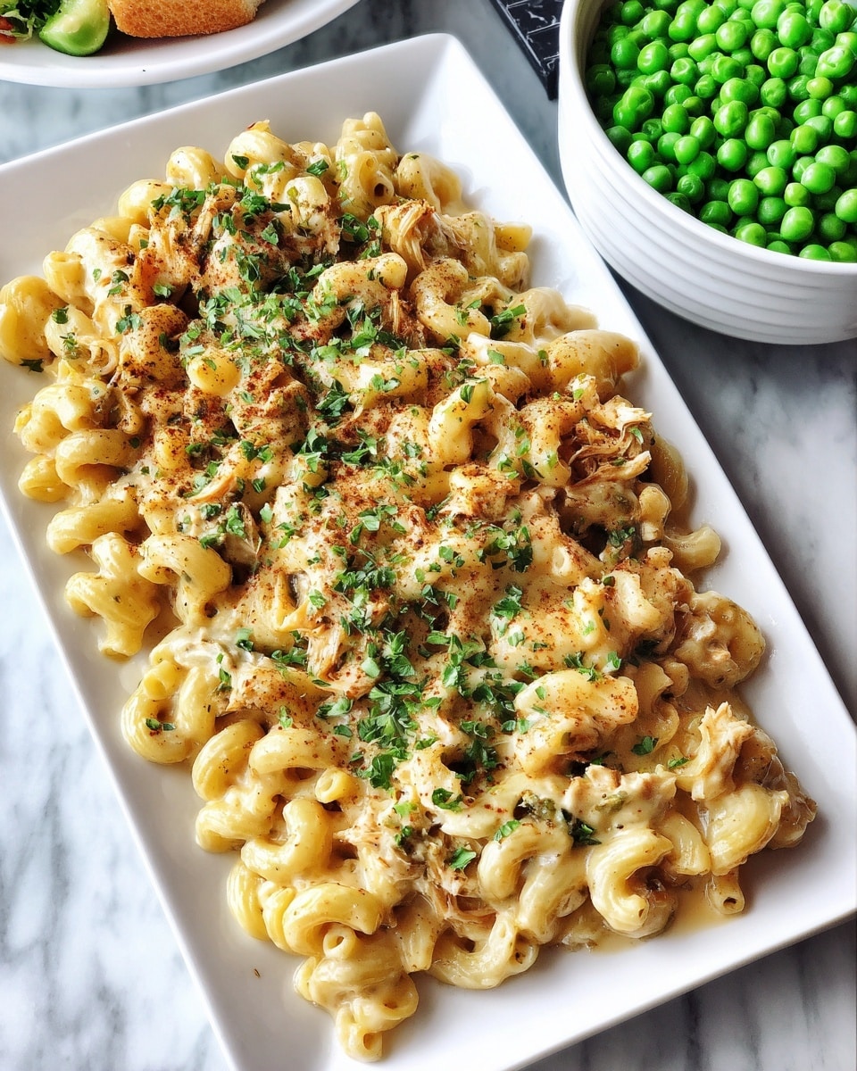 Parmesan Garlic Chicken Mac and Cheese Recipe - Recipe Image