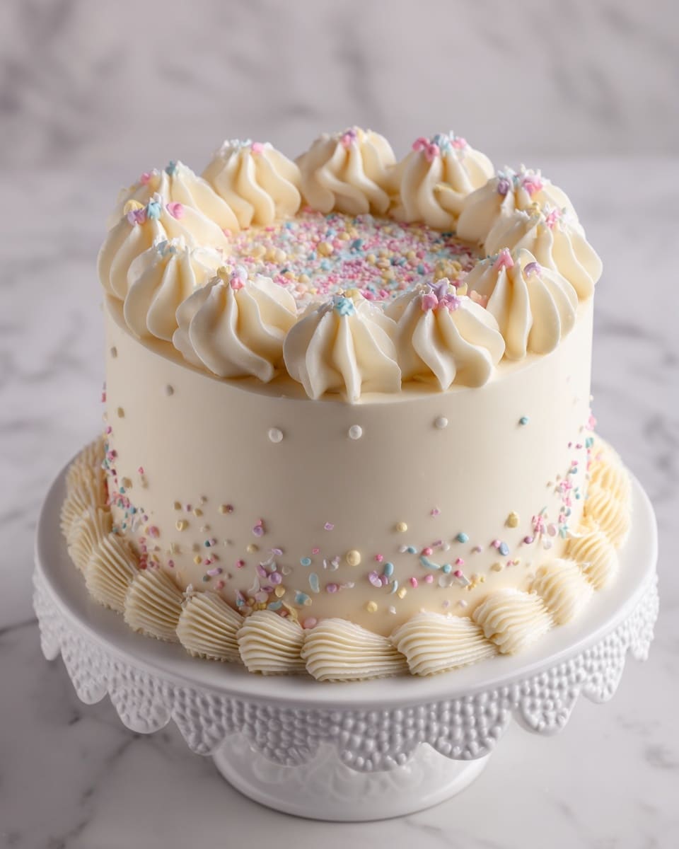 Classic White Cake Recipe - Recipe Image