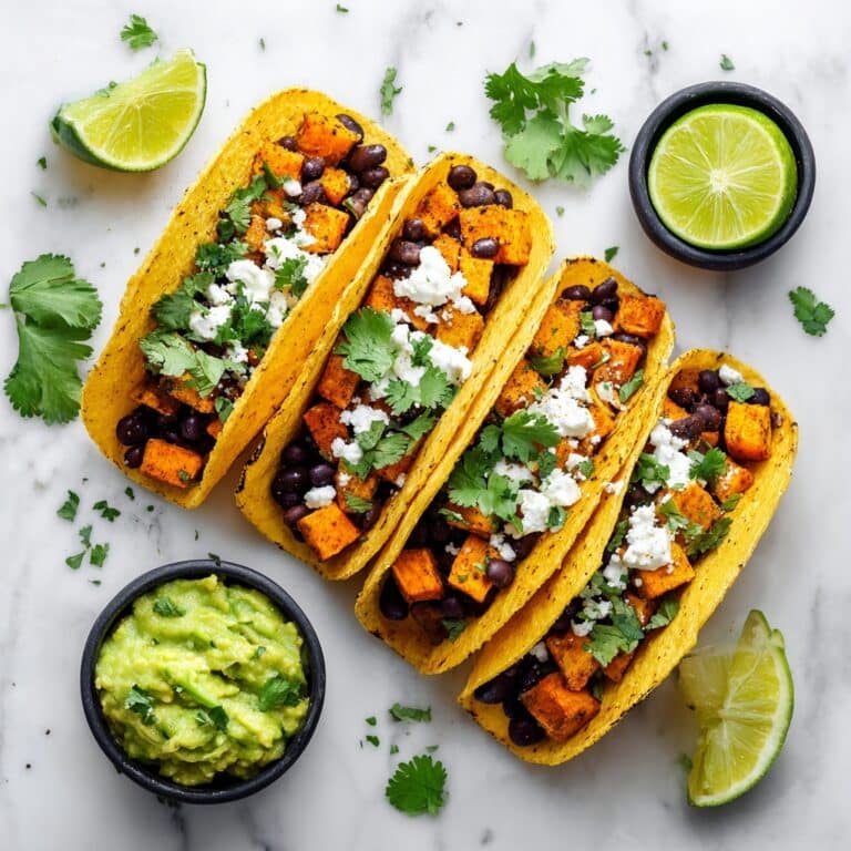 Crispy Chipotle Sweet Potato Tacos with Lime Crema Recipe
