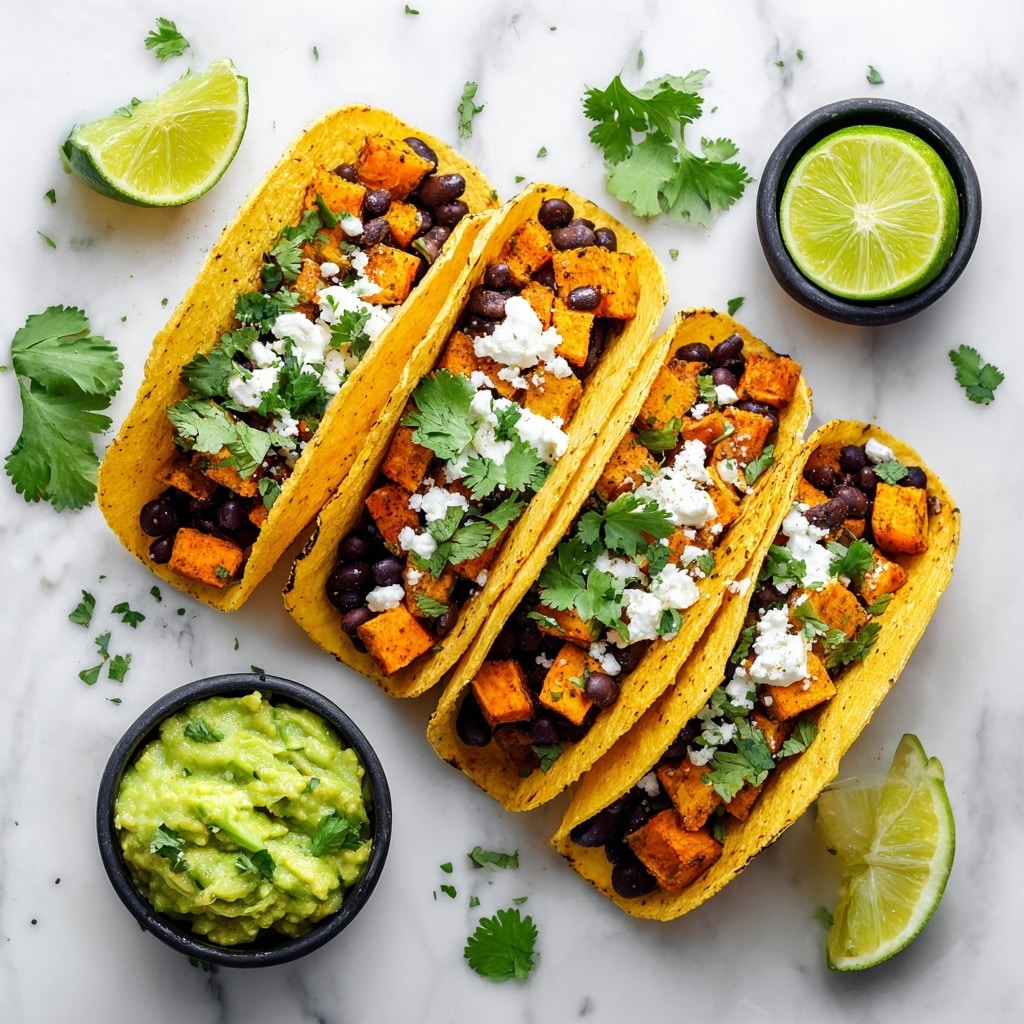 Crispy Chipotle Sweet Potato Tacos with Lime Crema Recipe
