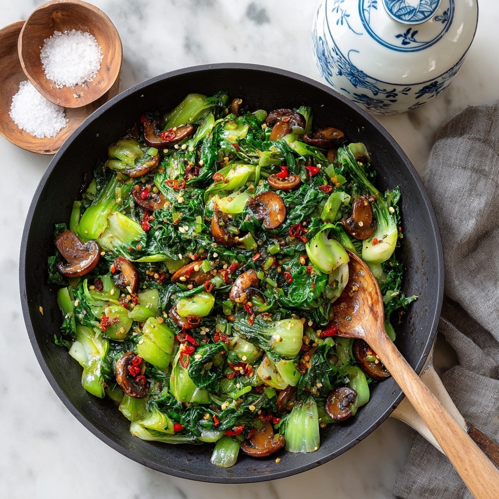 Bok Choy and Mushroom Stir Fry Recipe - Recipe Image
