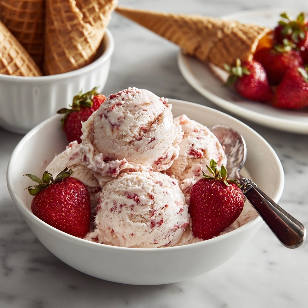 Best Strawberry Ice Cream (with Ice-Cream Maker) Recipe - Recipe Image