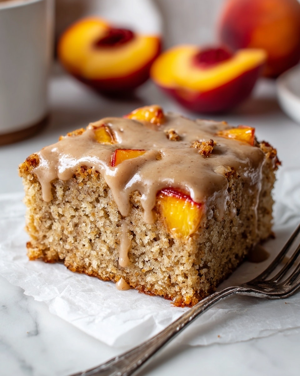 Brown Sugar Peach Cake Recipe - Recipe Image