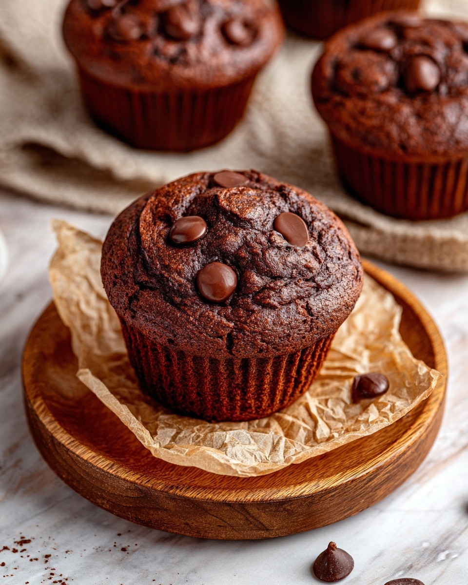Costco Chocolate Muffins (Homemade Version!) Recipe - Recipe Image