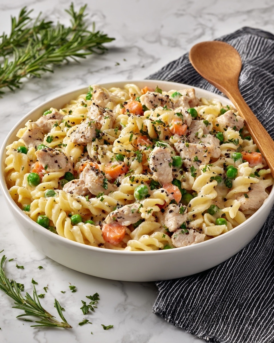 Chicken Pot Pie Pasta Recipe - Recipe Image