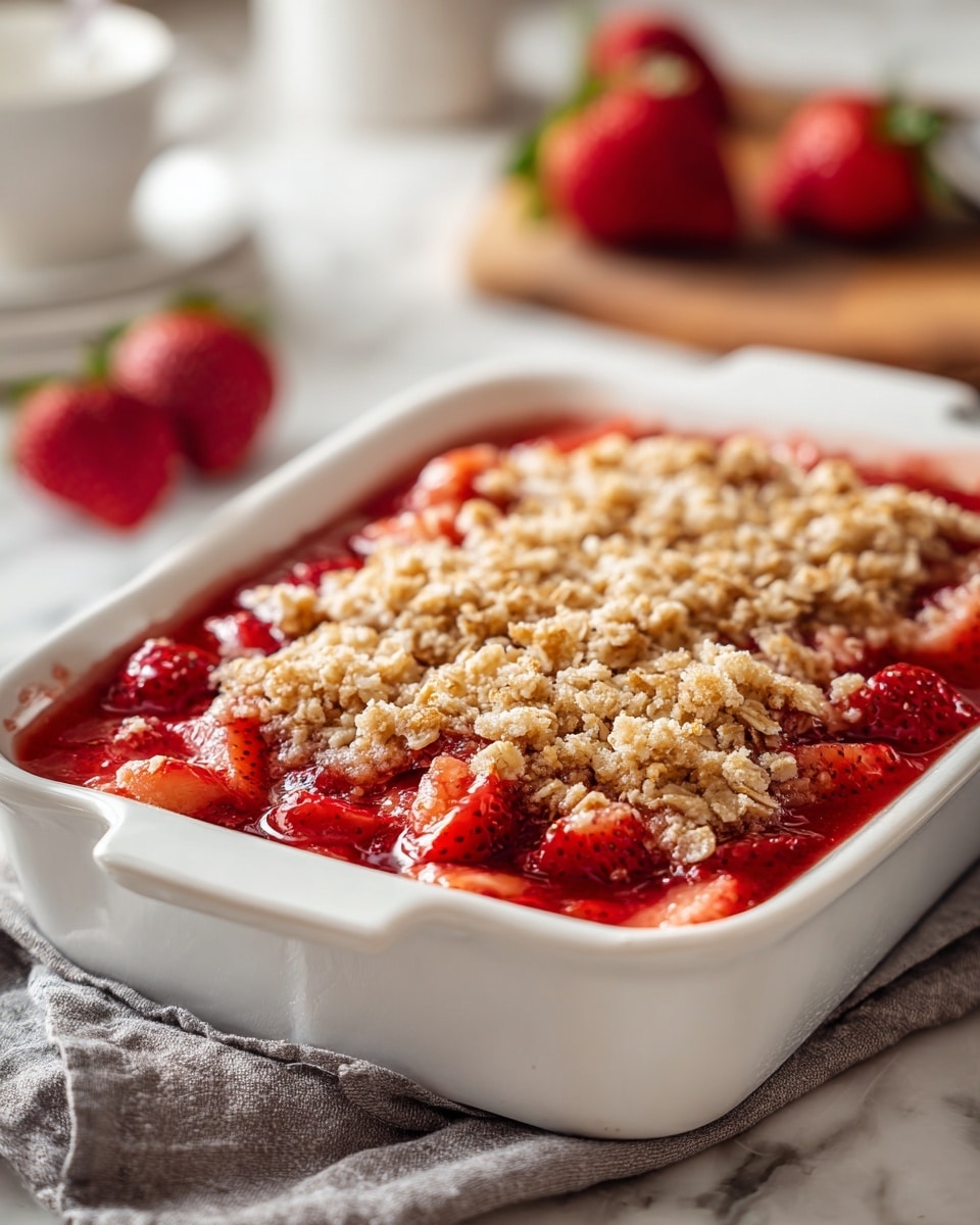 Strawberry Rhubarb Crisp Recipe - Recipe Image