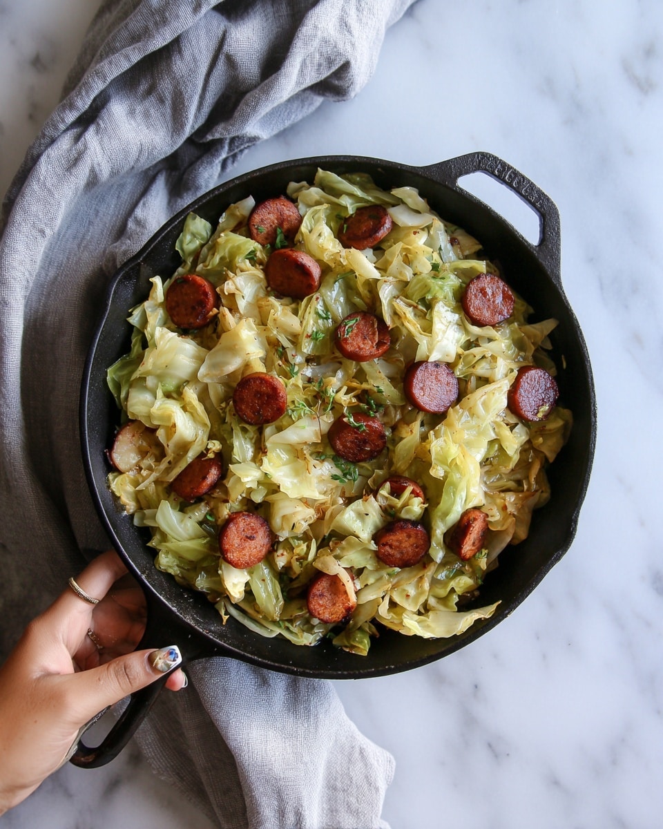 Kielbasa Cabbage Potato Skillet Recipe - Recipe Image