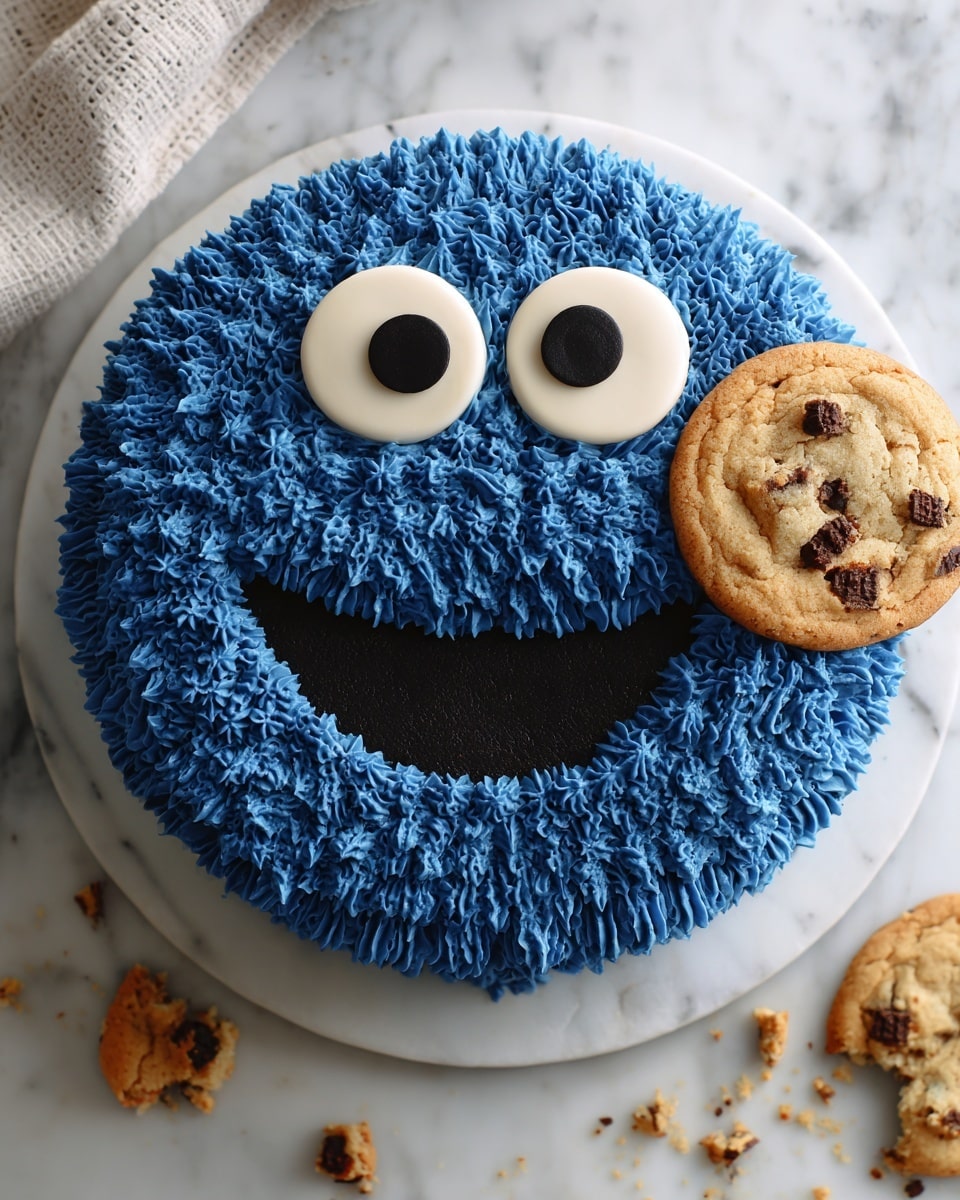 Cookie Monster Cake Recipe - Recipe Image