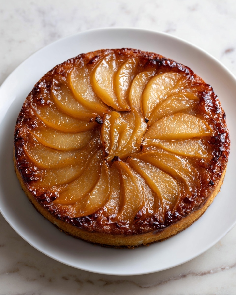 Brown Butter Apple Upside-Down Cake Recipe - Recipe Image