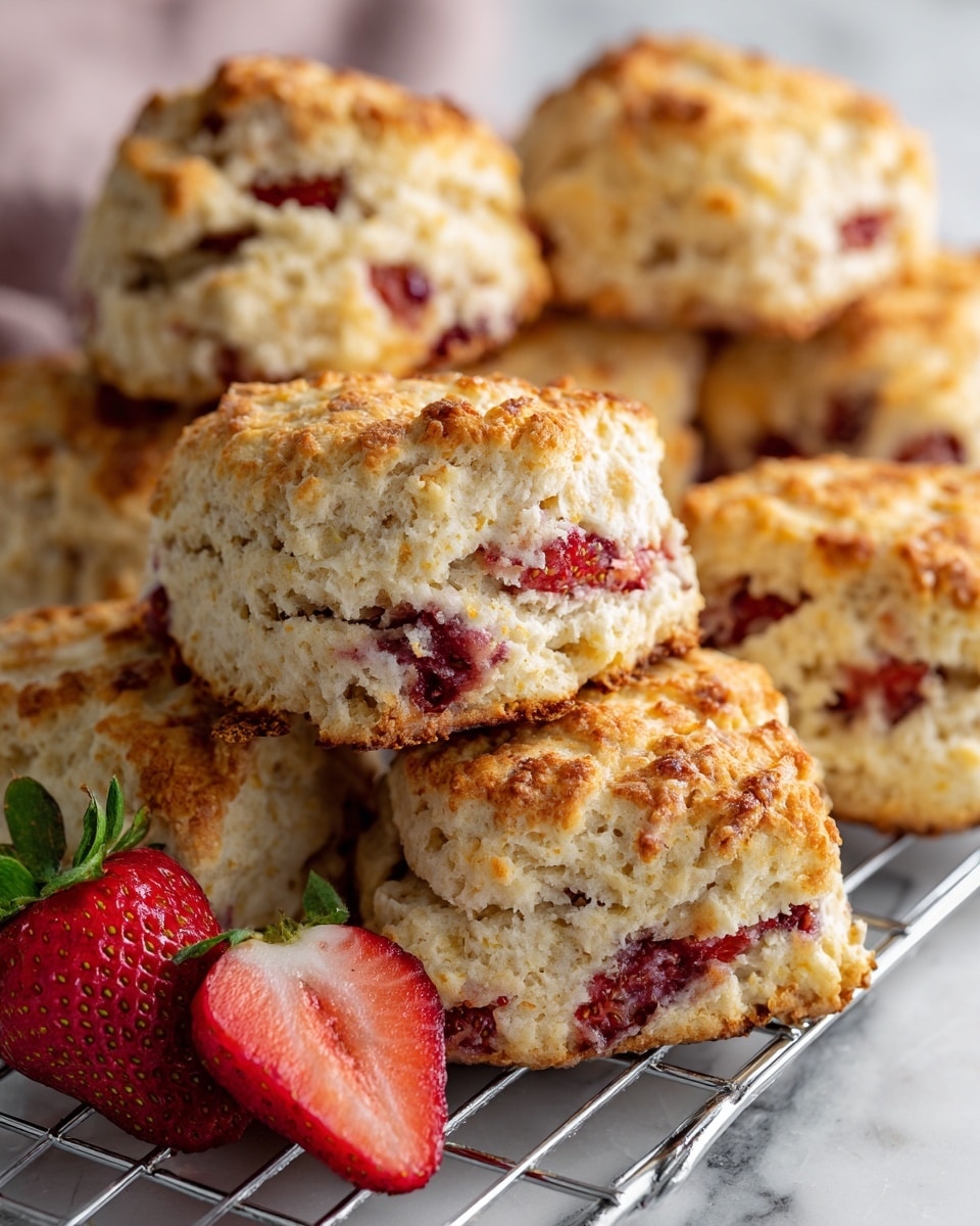 Strawberry Buttermilk Scones Recipe - Recipe Image