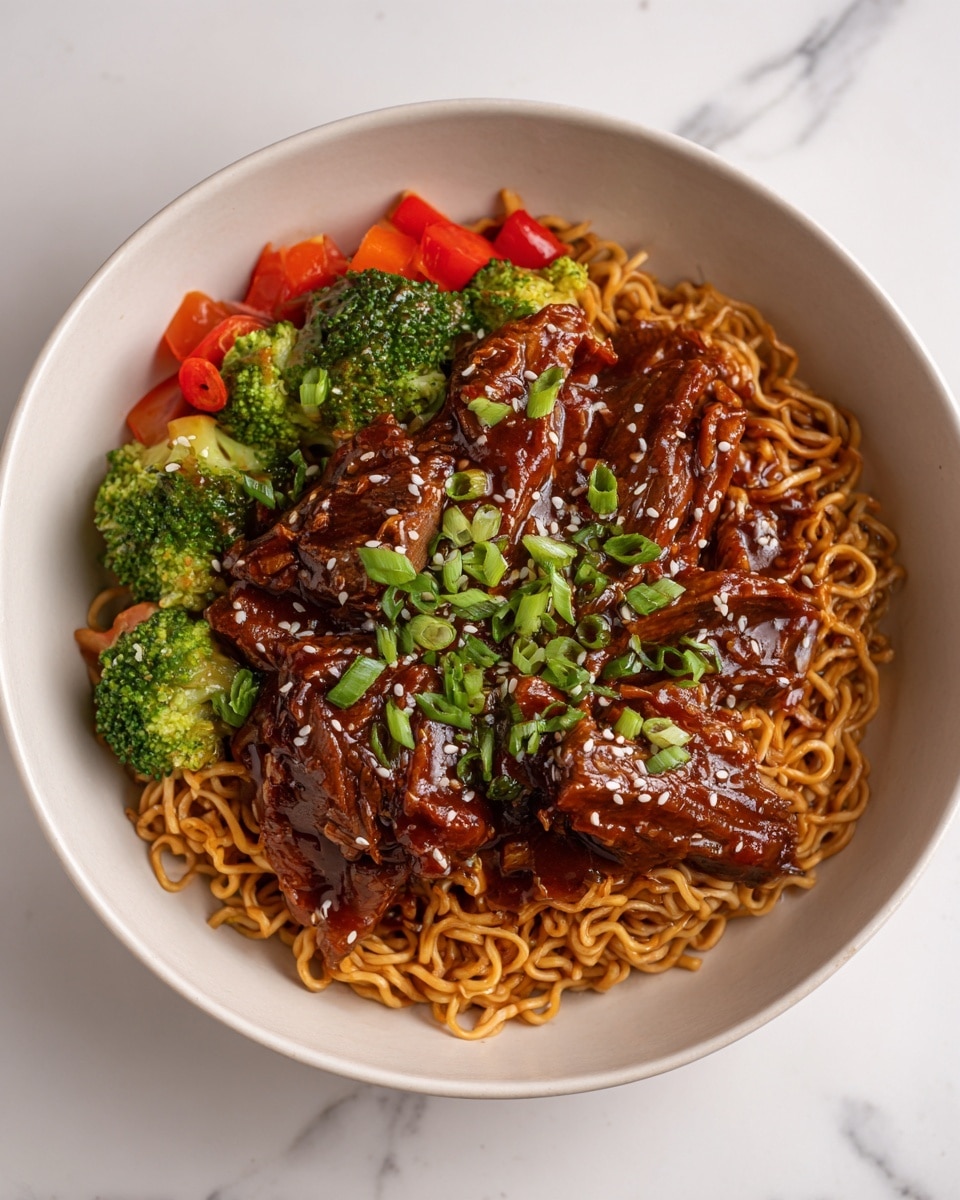 Sticky Beef Noodles Recipe - Recipe Image