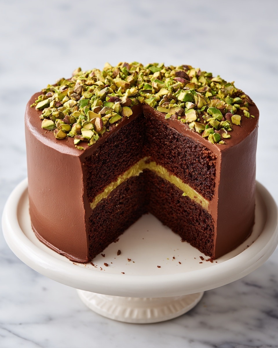 Dubai Chocolate Pistachio Cake Recipe - Recipe Image