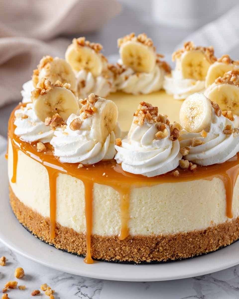 No Bake Banana Pudding Cheesecake Recipe - Recipe Image