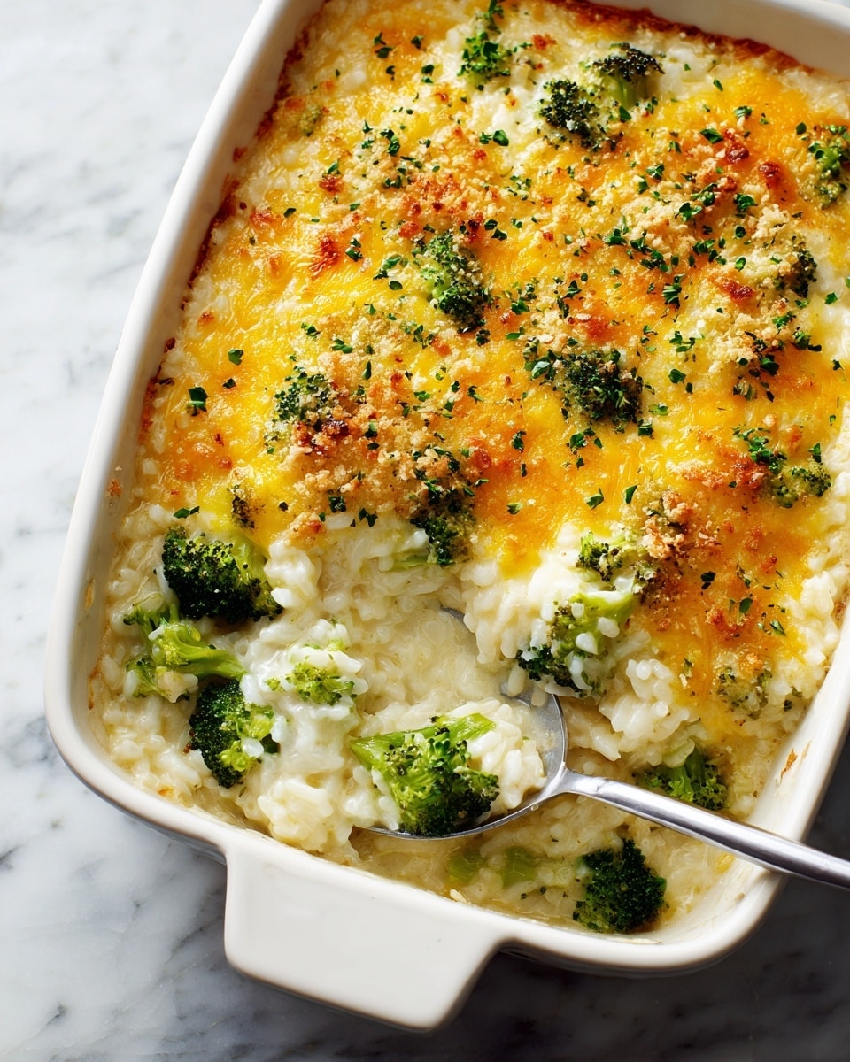 Cheesy Broccoli Rice Casserole Recipe - Recipe Image