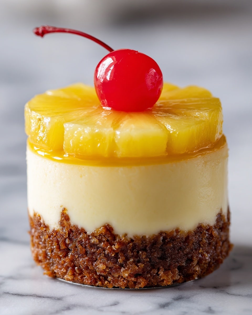 Mini Pineapple Upside Down Cheesecakes Recipe - Recipe Image