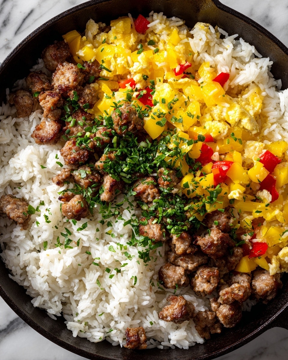 Sausage and Rice Skillet: A Flavor-Packed One-Pan Meal Recipe - Recipe Image