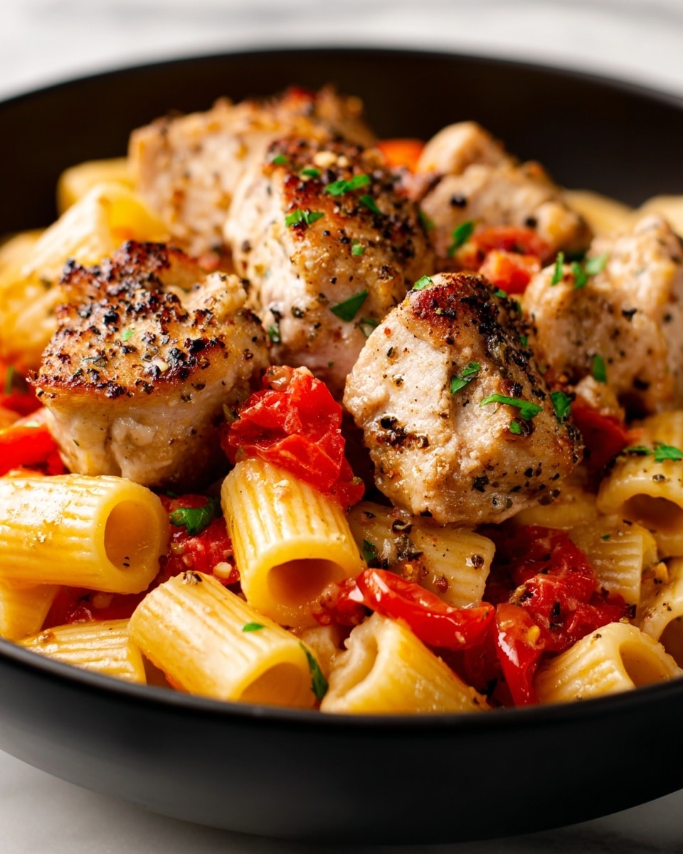 Honey Pepper Chicken Panini Pasta Recipe - Recipe Image