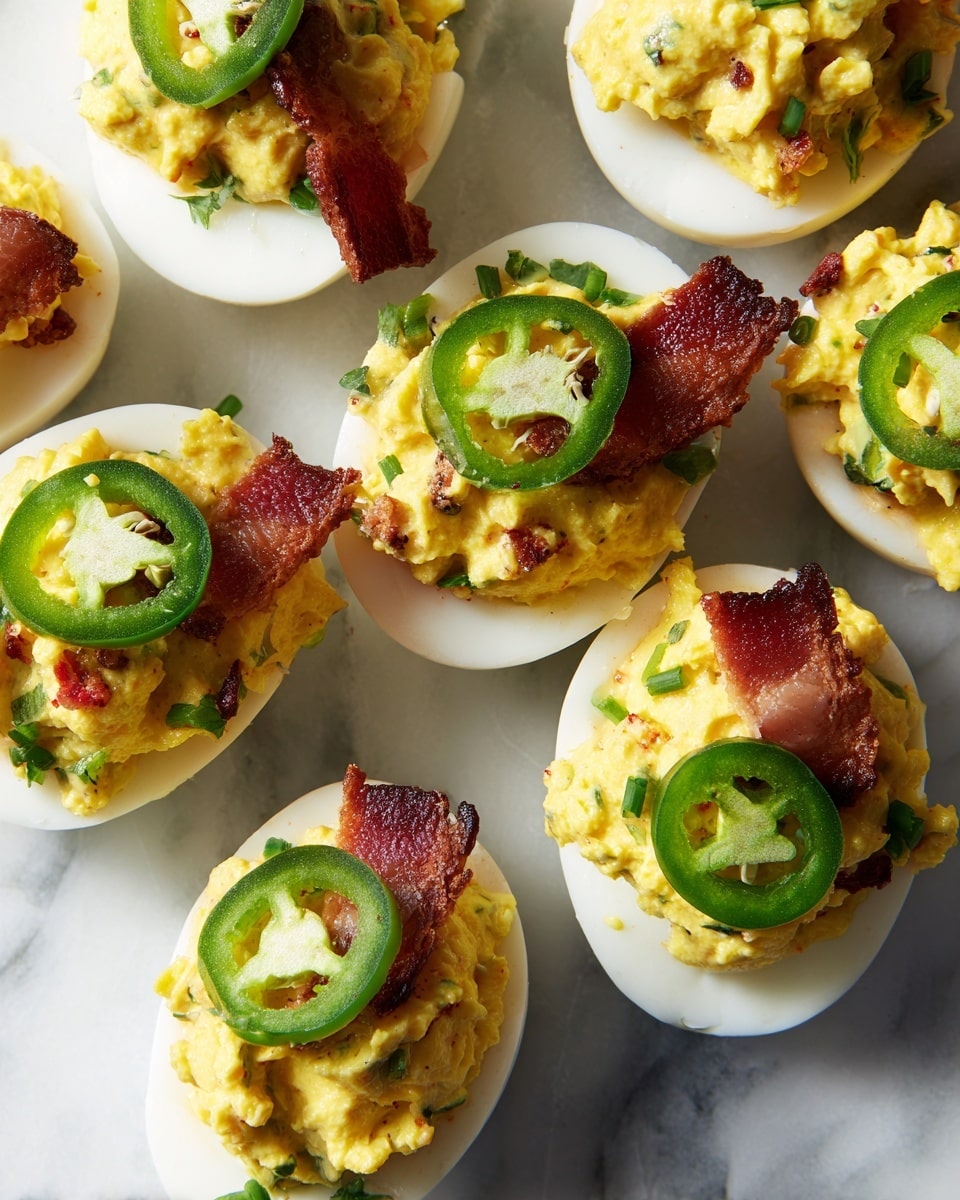 Jalapeño Popper Deviled Eggs Recipe - Recipe Image