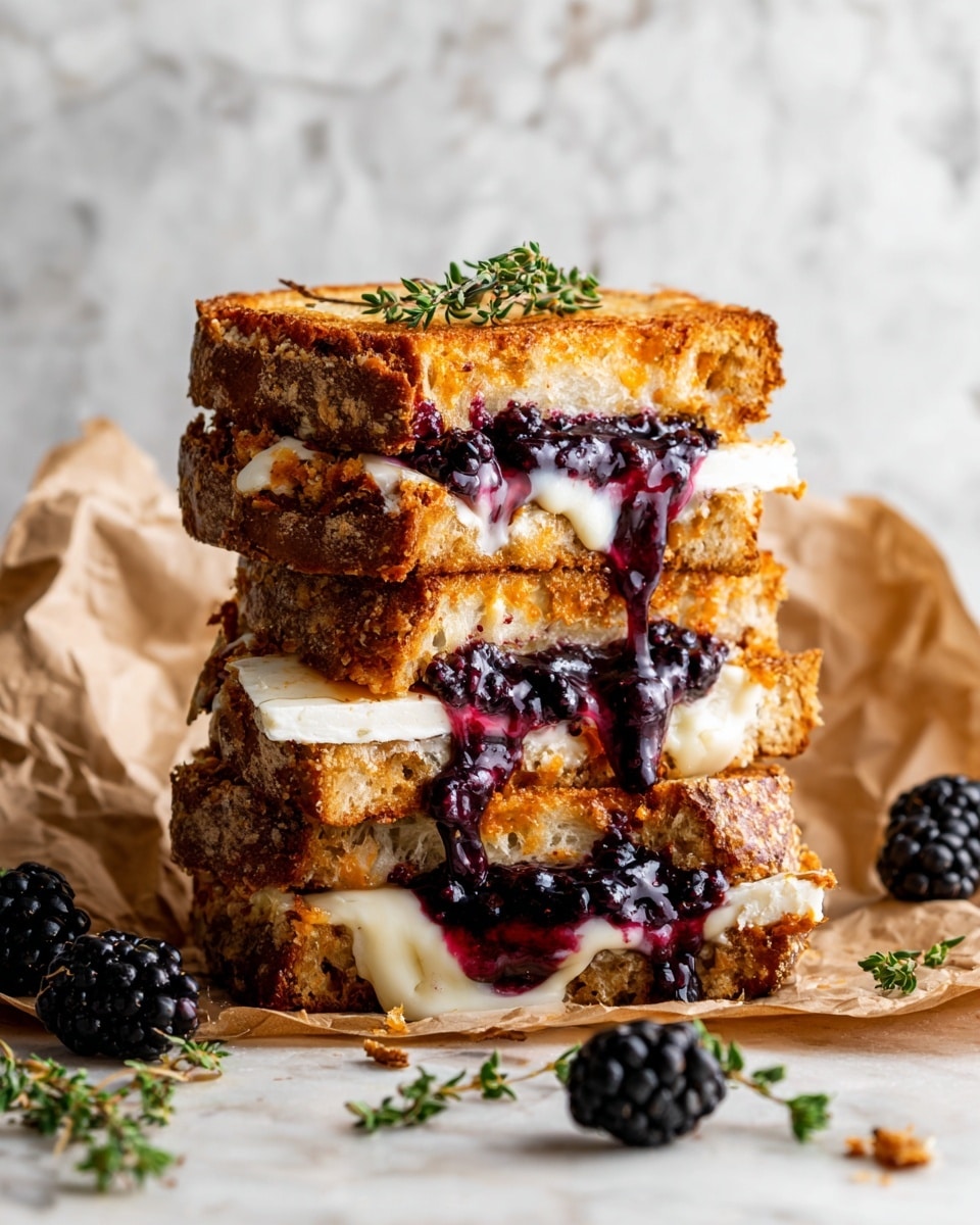 Blackberry Balsamic and Brie Grilled Cheese Recipe - Recipe Image