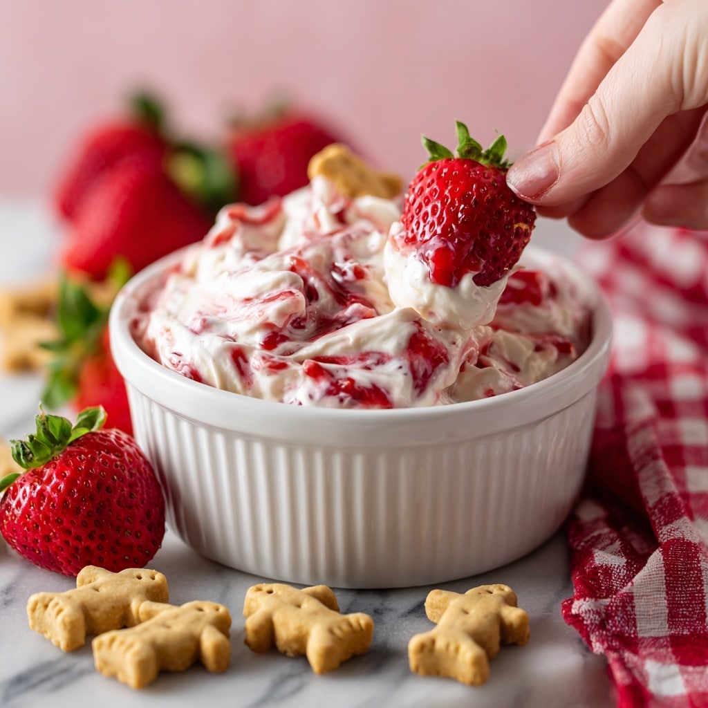 Creamy Strawberry Shortcake Dip Recipe - Recipe Image