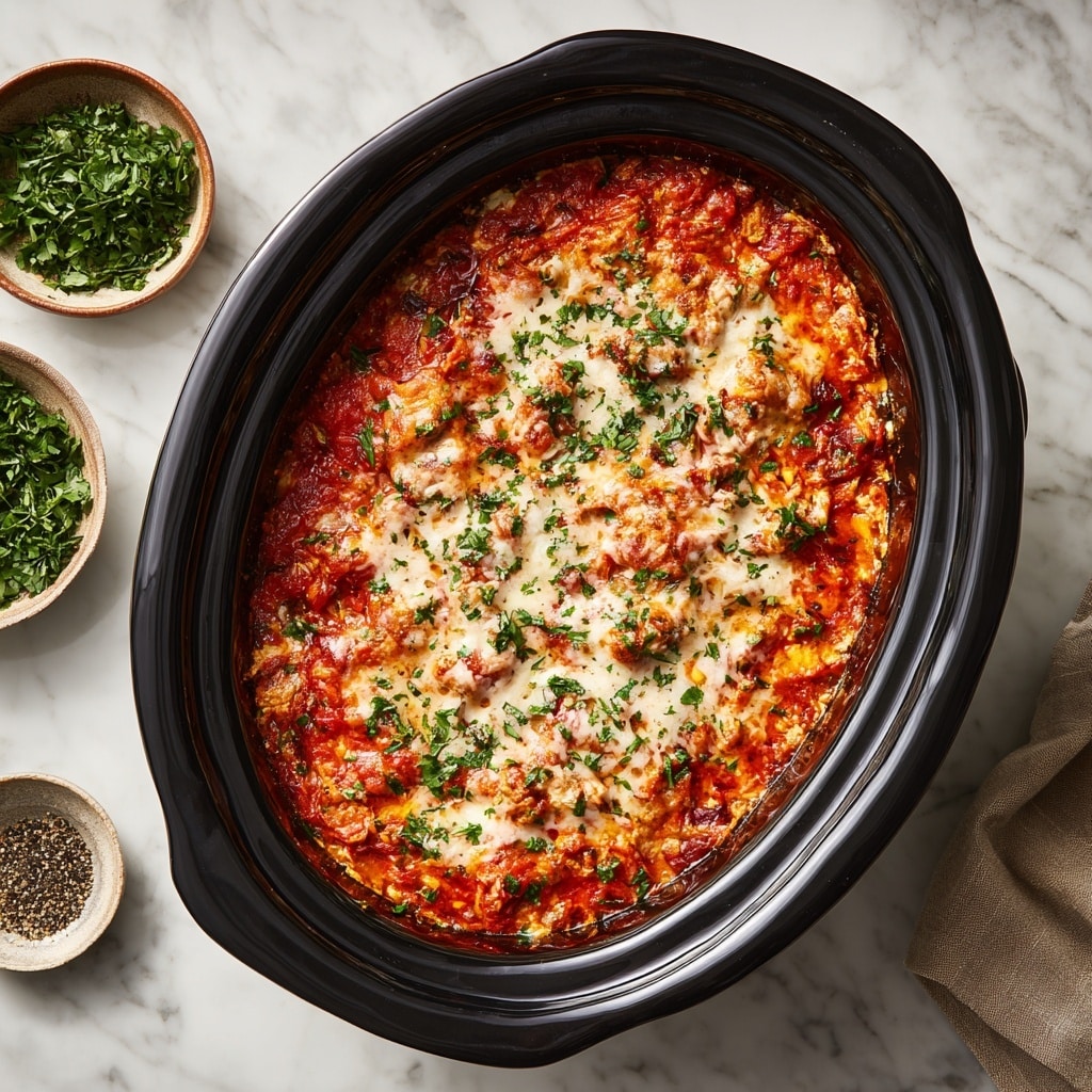 Easy Crockpot Ravioli Lasagna Recipe - Recipe Image