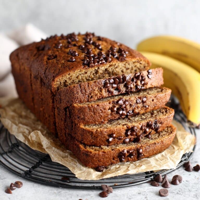 Super Moist Chocolate Chip Banana Bread Recipe