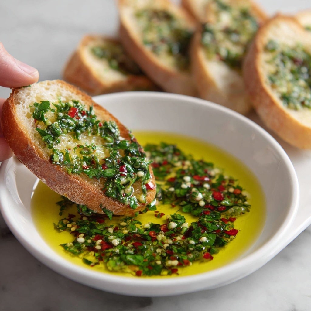 Olive Oil Dip with Warm Bread Recipe