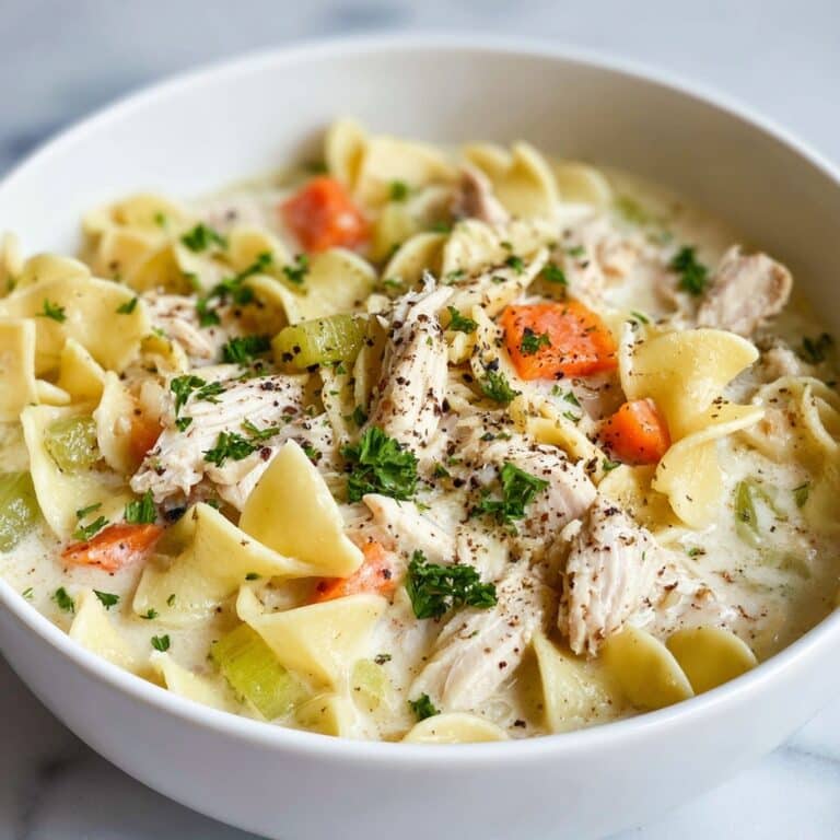 Creamy White Chicken Lasagna Soup Recipe