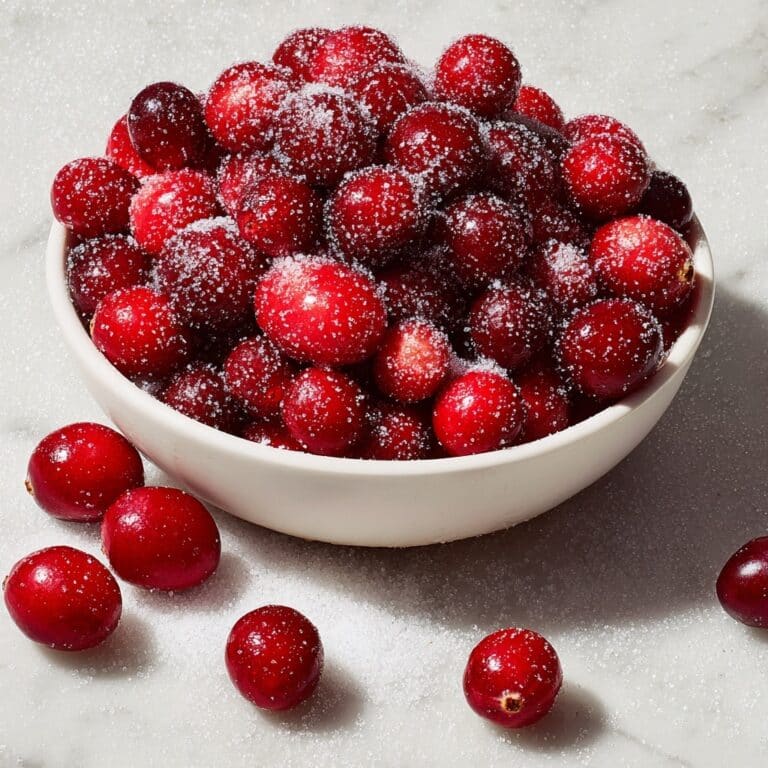 Orange Vanilla Candied Cranberries Recipe