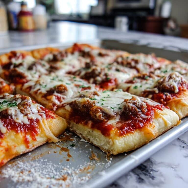 School Cafeteria-Style Pizza Recipe