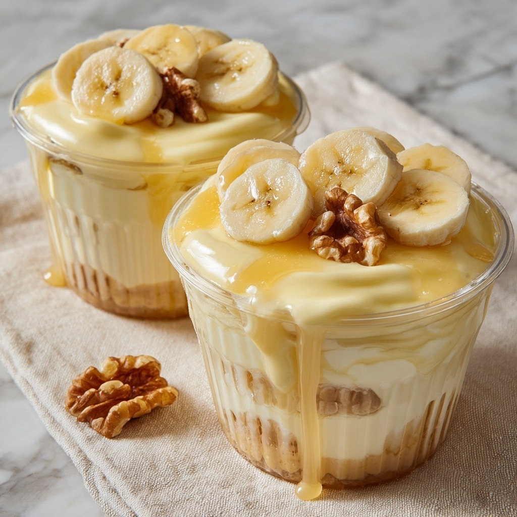 Creamy Banana Custard Cups Recipe - Recipe Image