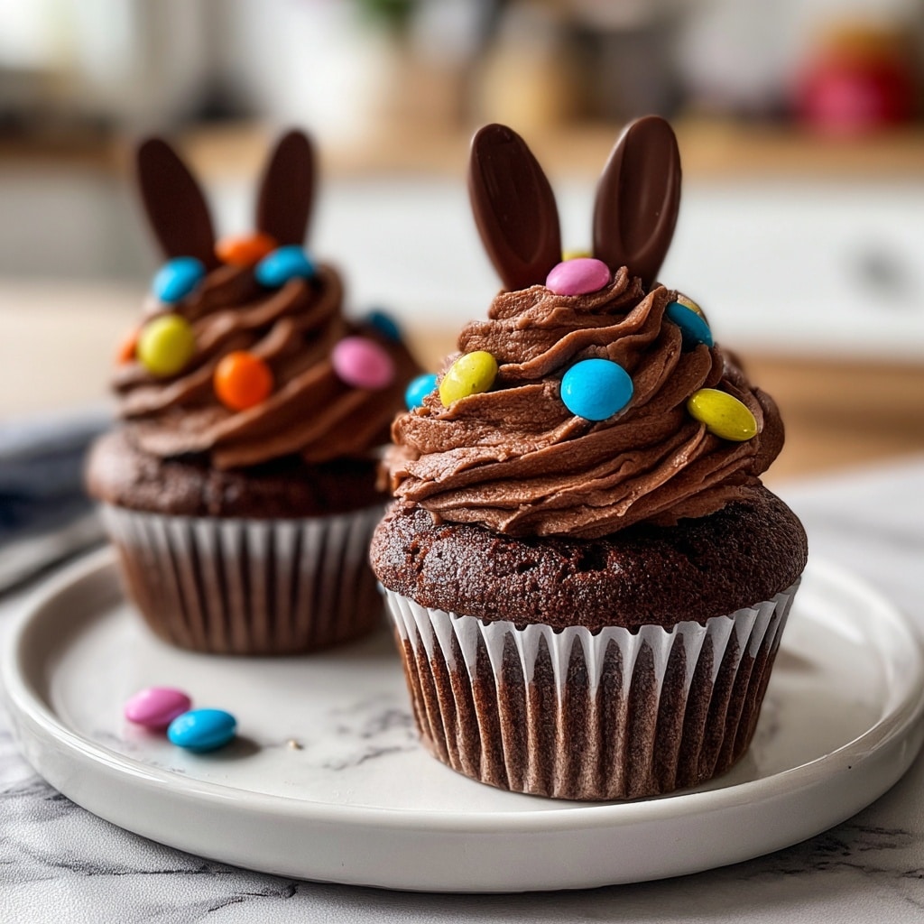Easter Chocolate Bunny Surprise Cupcakes Recipe