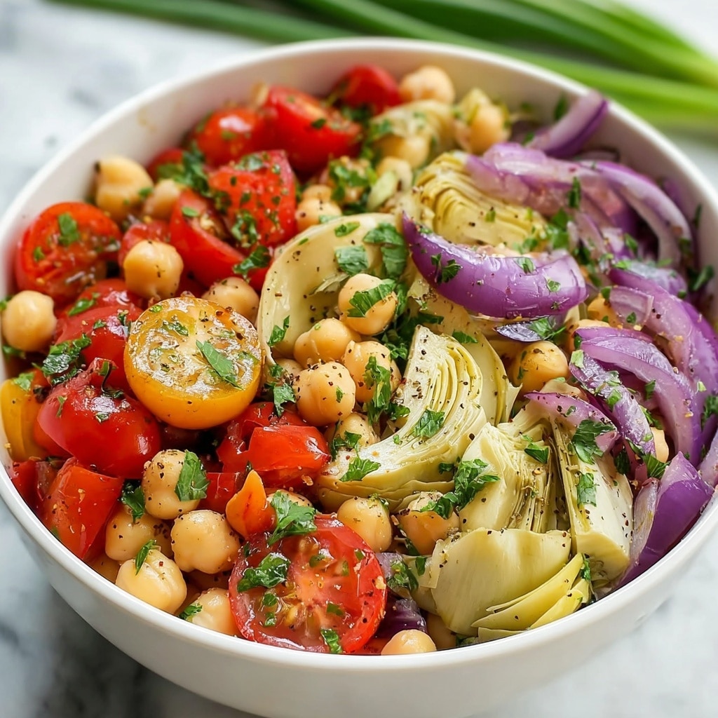 Tuscan Artichoke Tomato Salad Recipe