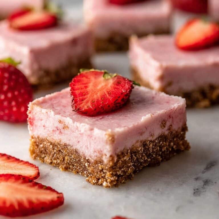 Strawberry Brownies with White Chocolate and Strawberry Glaze Recipe
