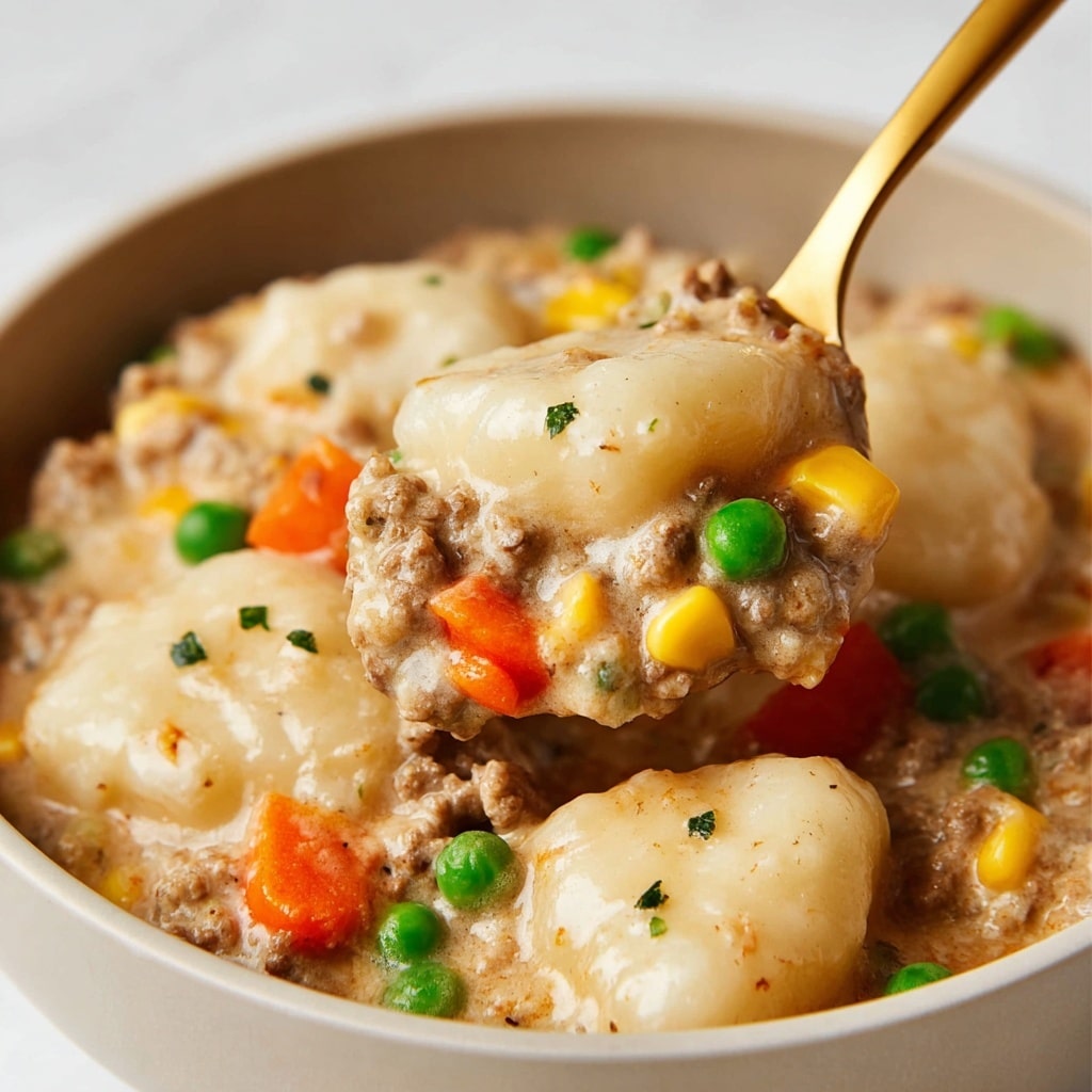 Ground Beef and Dumplings Soup Recipe