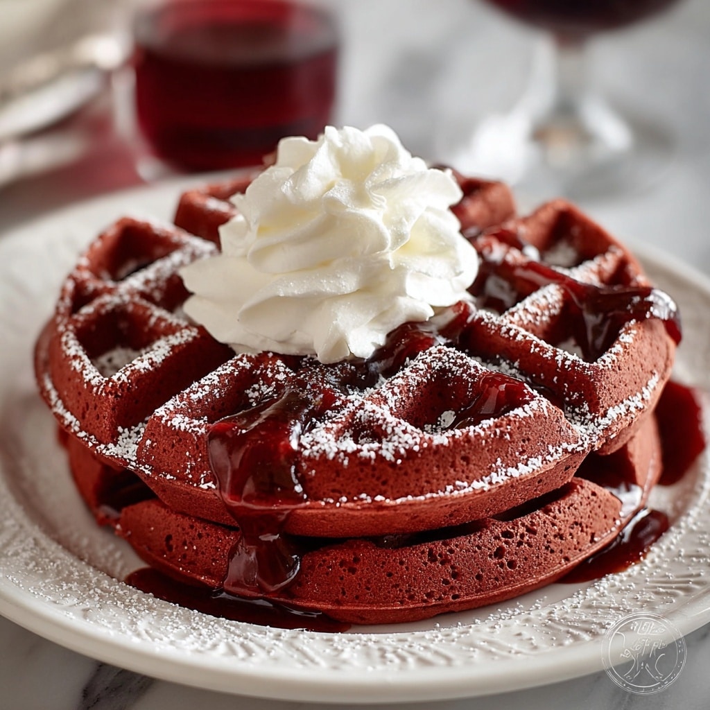 Red Velvet Waffles with Cream Cheese Frosting Recipe