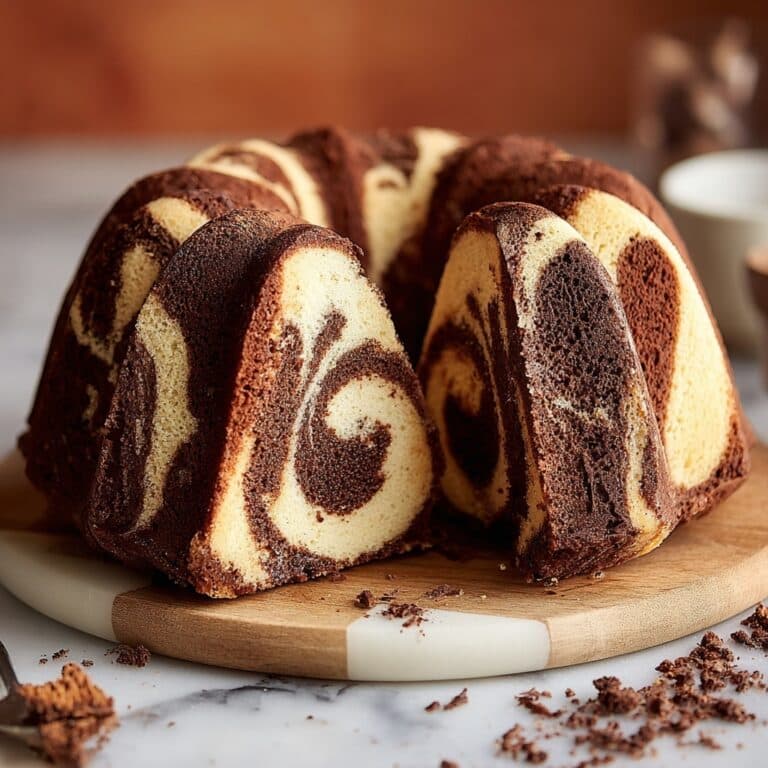 Double Chocolate Ricotta Marble Cake Recipe