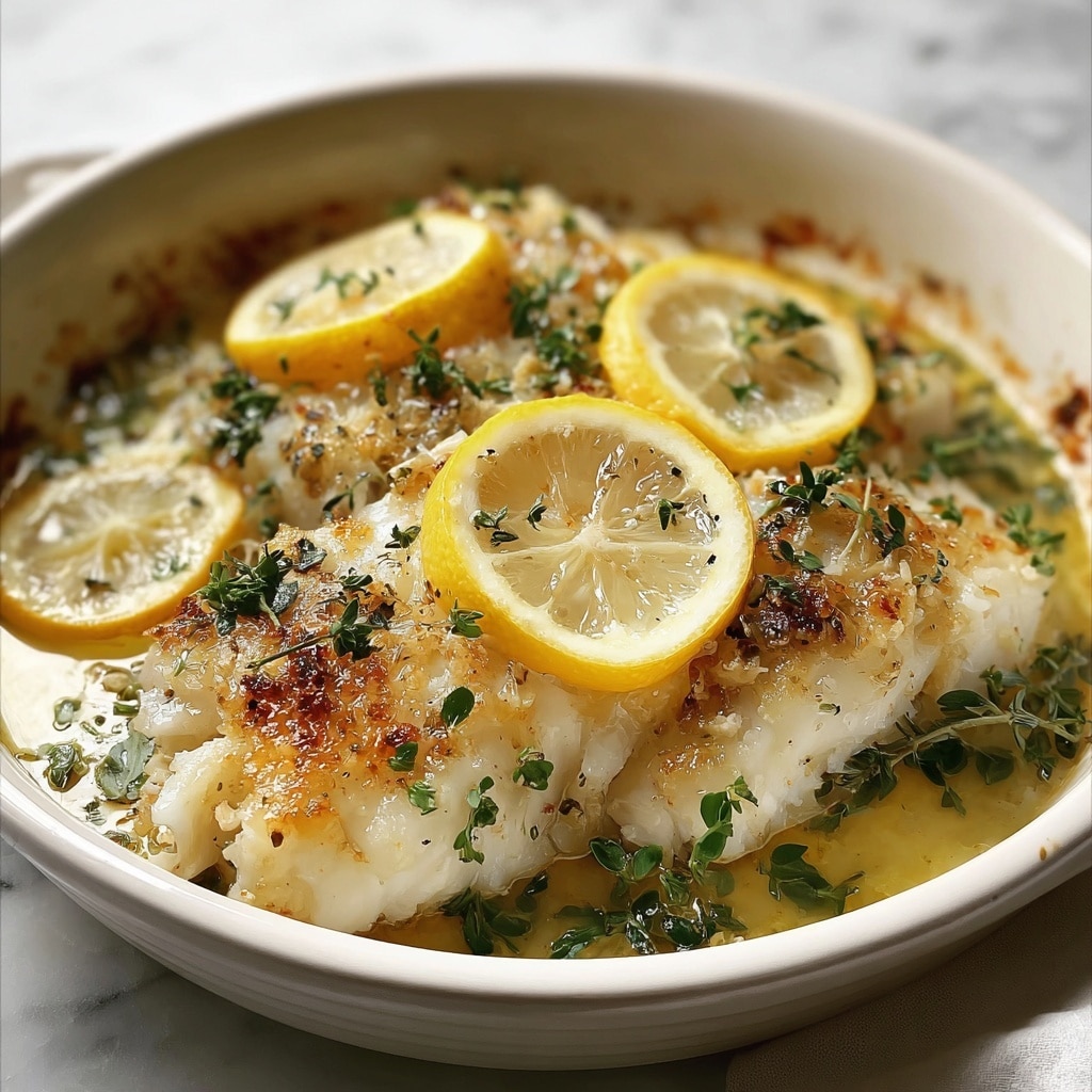 Baked Cod with Lemon and Garlic Recipe