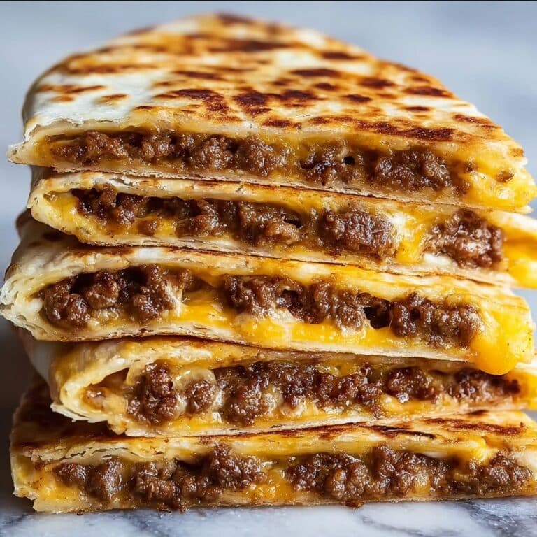 Cheesy Ground Beef Quesadillas Recipe