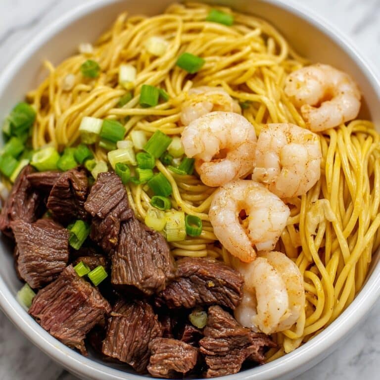 Steak Shrimp Noodles Recipe