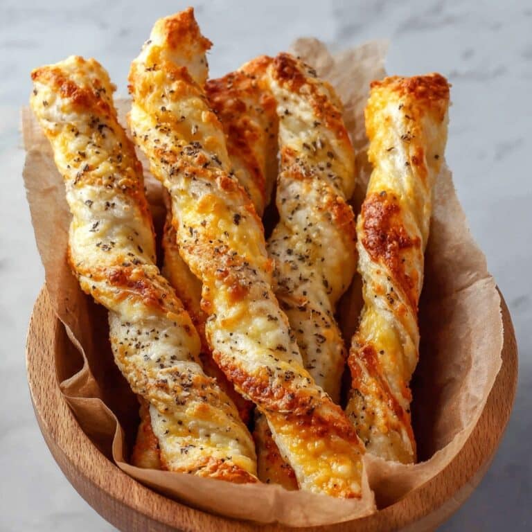 Puff Pastry Cheese Straws with White Cheddar and Black Pepper Recipe
