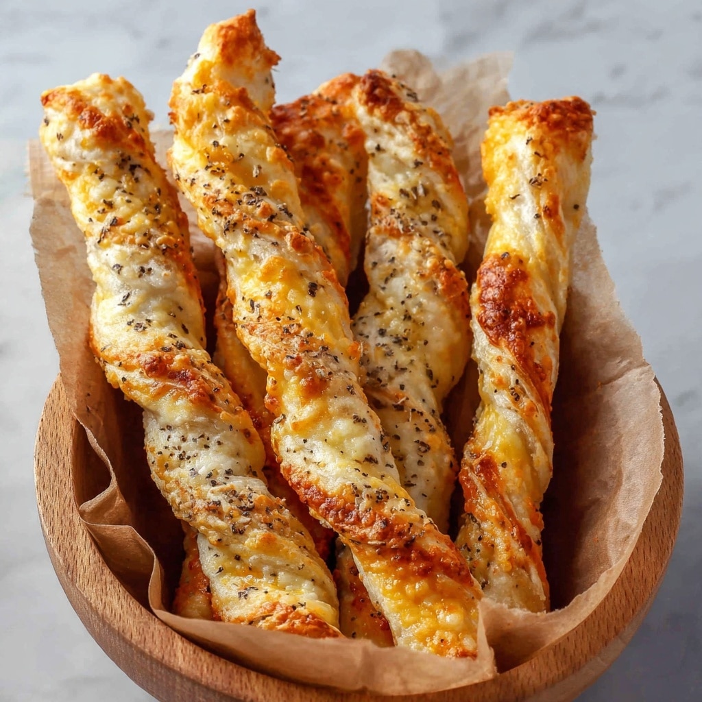 Puff Pastry Cheese Straws with White Cheddar and Black Pepper Recipe