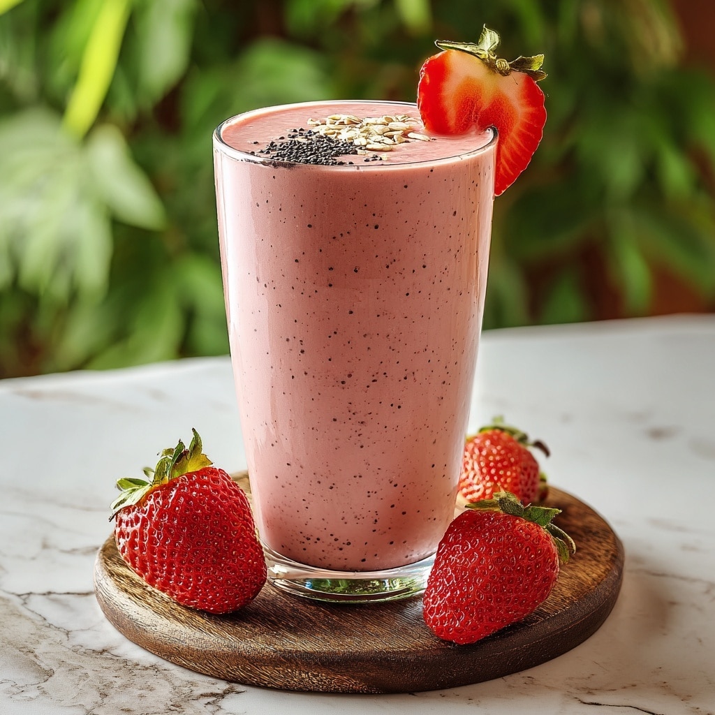 Fat Burning Strawberry Smoothie Recipe - Recipe Image
