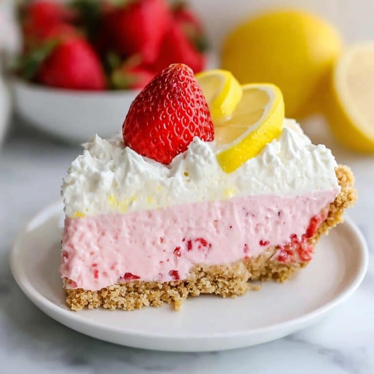 Frozen Strawberry Lemonade Pie Recipe