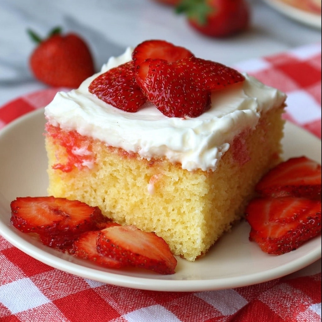 Strawberry Shortcake Poke Cake Recipe