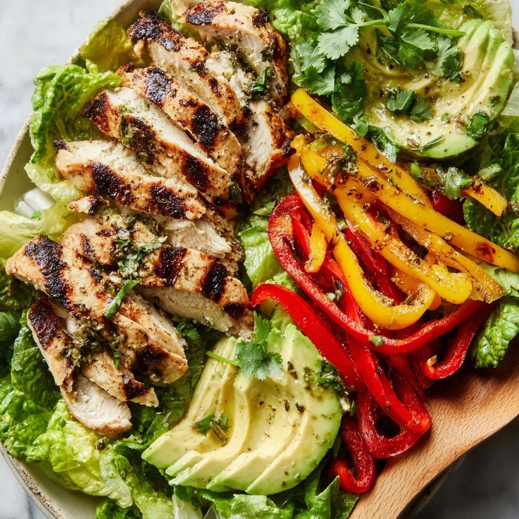 Grilled Chili Lime Chicken Fajita Salad Recipe