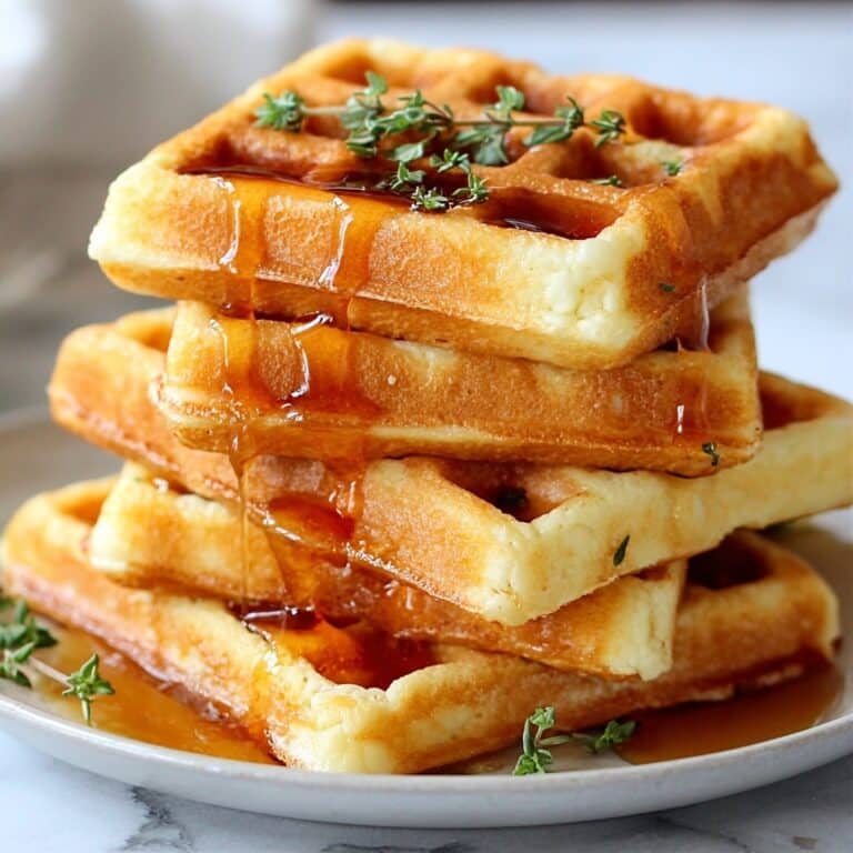 Cornbread Waffle Bites with Smoked Gouda and Honey Recipe