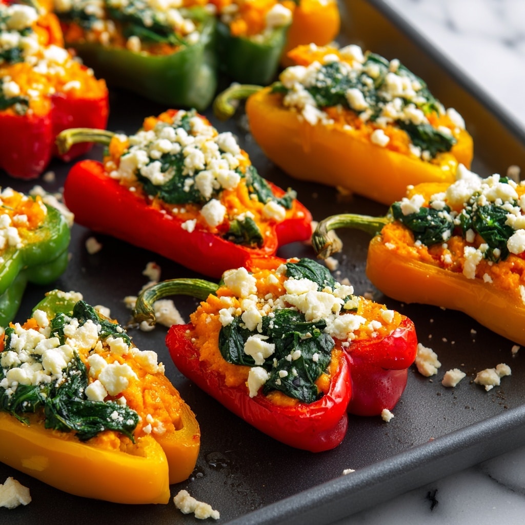 Spinach and Feta Stuffed Mini Peppers Recipe